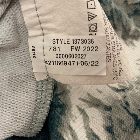 Ladies GREEN Under Armour Rival Terry Print Crew Sweatshirt Size XL - Picture 5 of 7